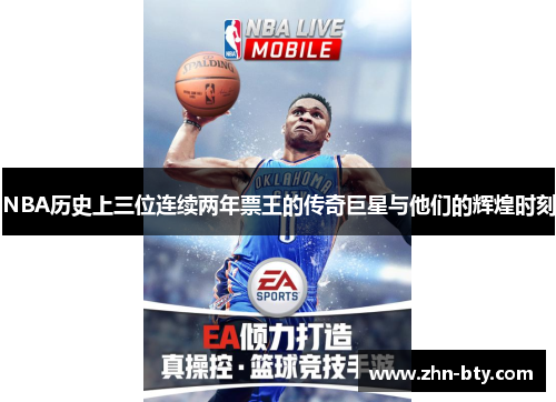 NBA历史上三位连续两年票王的传奇巨星与他们的辉煌时刻