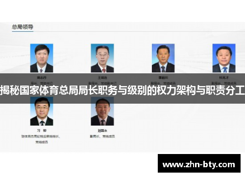 揭秘国家体育总局局长职务与级别的权力架构与职责分工